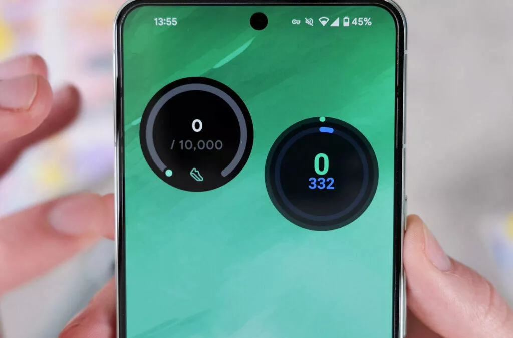 google fit a fitbit widgety