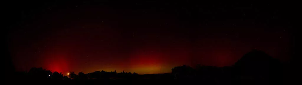 Polární záře nad Brnem