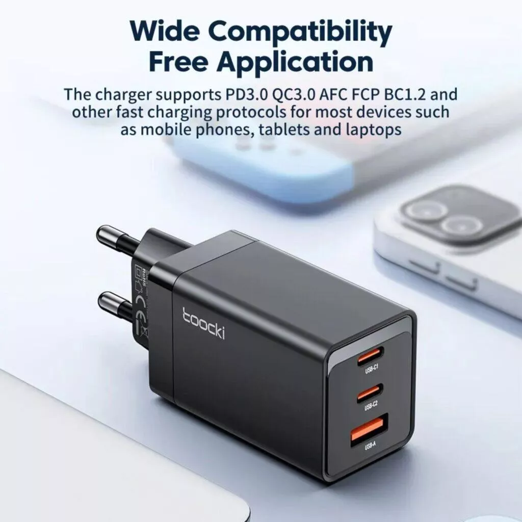 Toocki 67W GaN adaptér AliExpress nabíječky