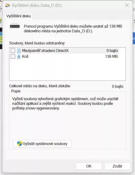 vycisteni disku 2