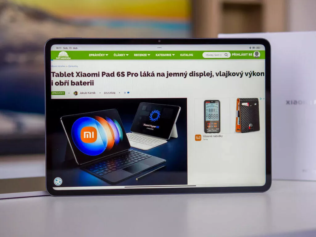 Xiaomi Pad 6S Pro aktualizace