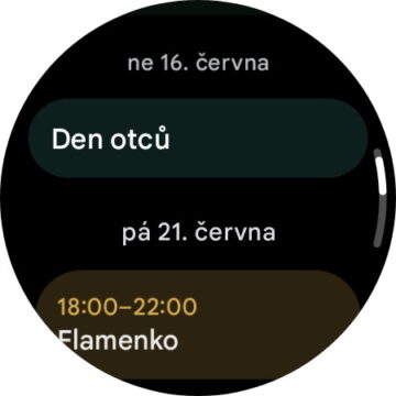 WearOS - Kalendář