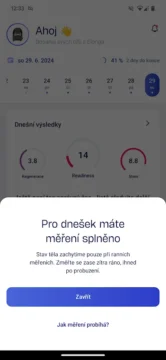 elonga aplikace mereni splneno