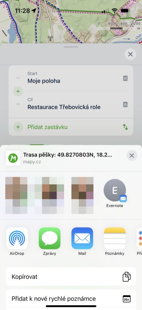 Sdílení trasy