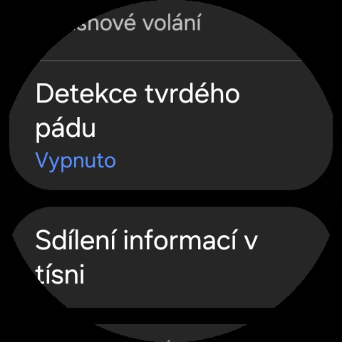 Detekce tvrdého pádu