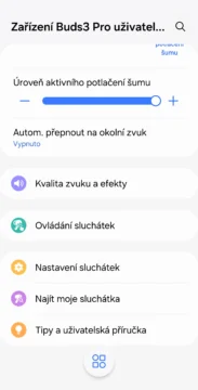 buds3 pro nastaveni potlaceni sumu