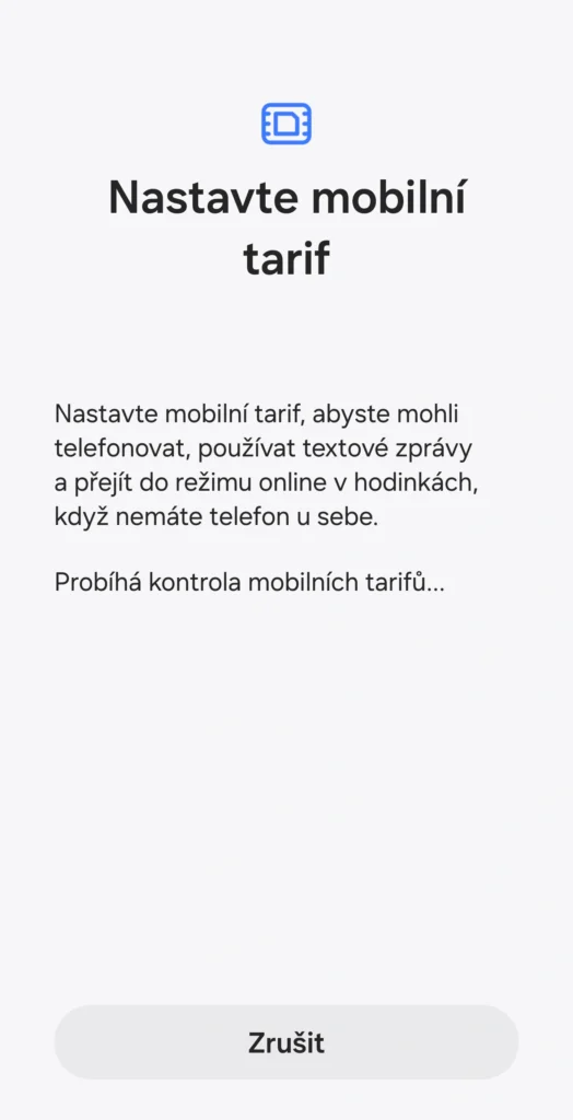 nastaveni tarifu kontrola