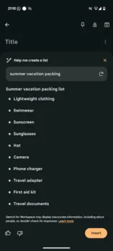 google keep help me create a list 3