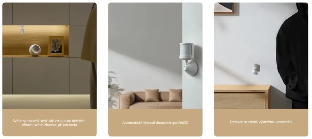 Xiaomi Motion Sensor 2S využití