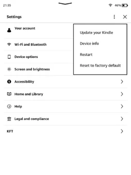 update settings