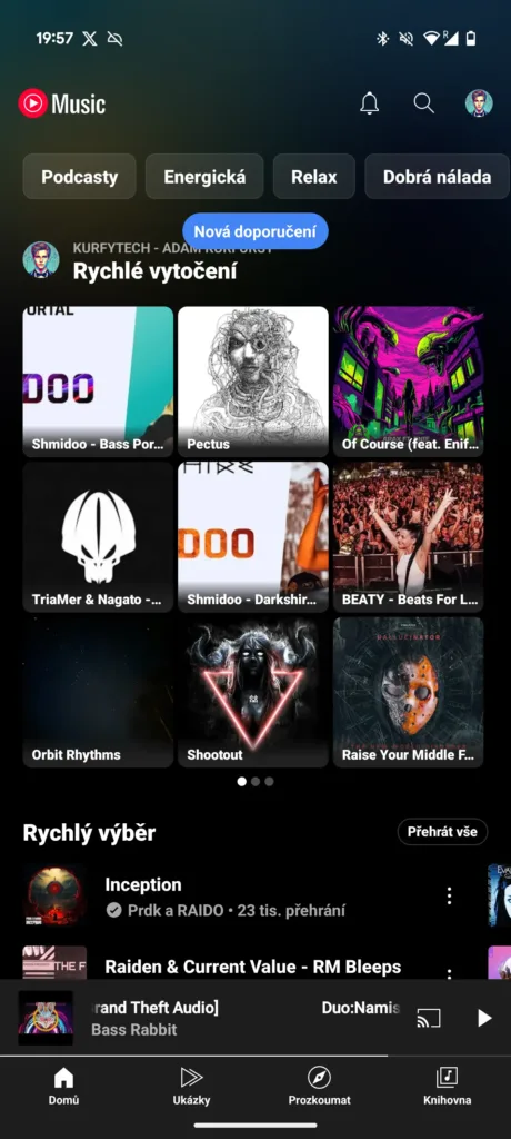 youtube music leden 2025 vzhled 1