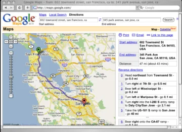 Google Maps 2005