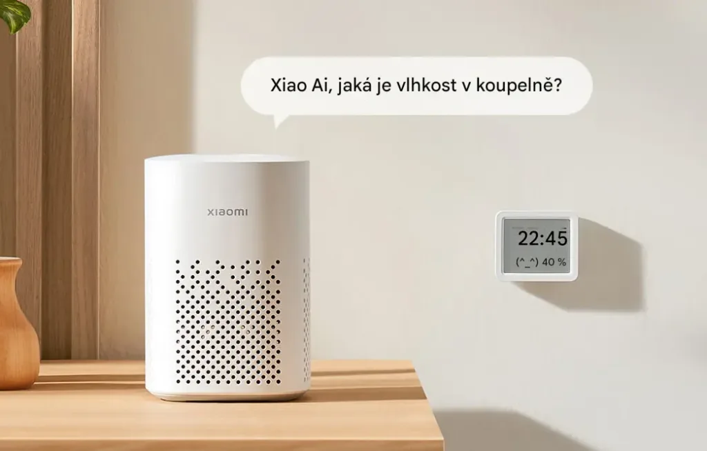 Mijia Smart Temperature and Humidity Sensor 3 Mini chytrý asistent
