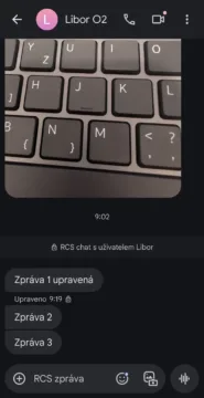 rcs prijemce upravena zprava upozorneni