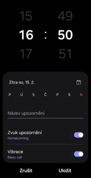 samsunh hodiny nastaveni
