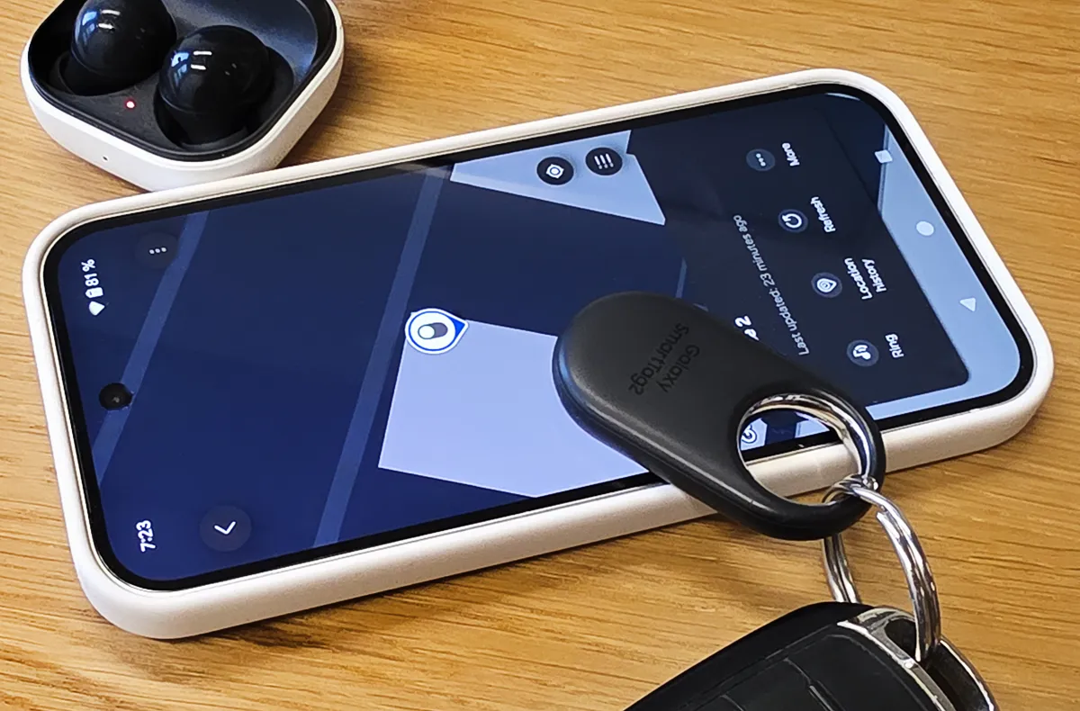 Samsung SmartTag a Pixel 9