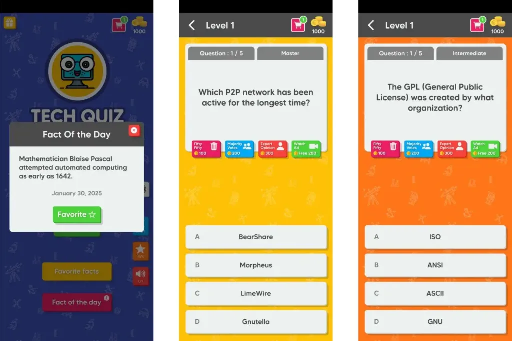 Tech Quiz Master - Quiz Games 