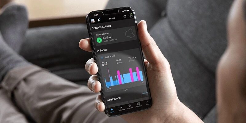 Garmin Fenix E aplikace