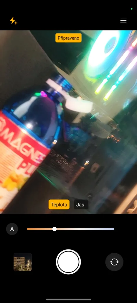 Realme UI 6.0 intenzita blesku