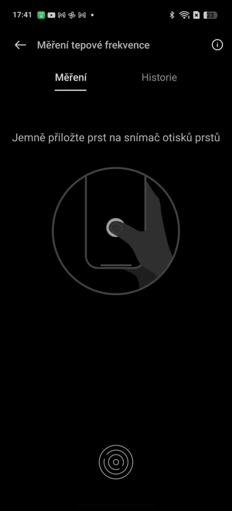 Realme UI 6.0 měření tepu čtečka otisků