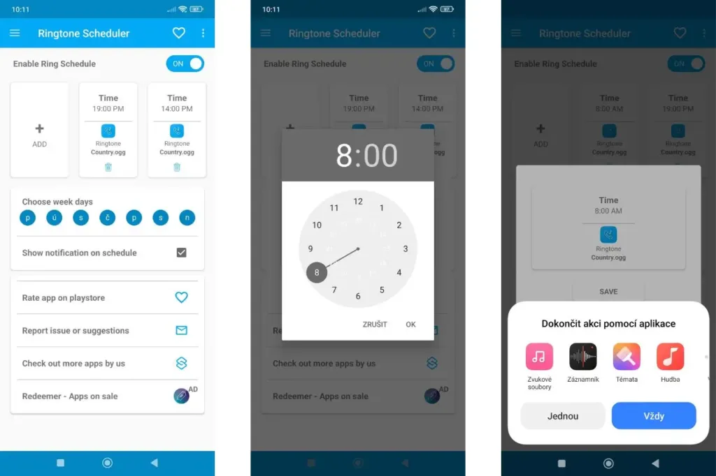 Ringtone Scheduler screenshot
