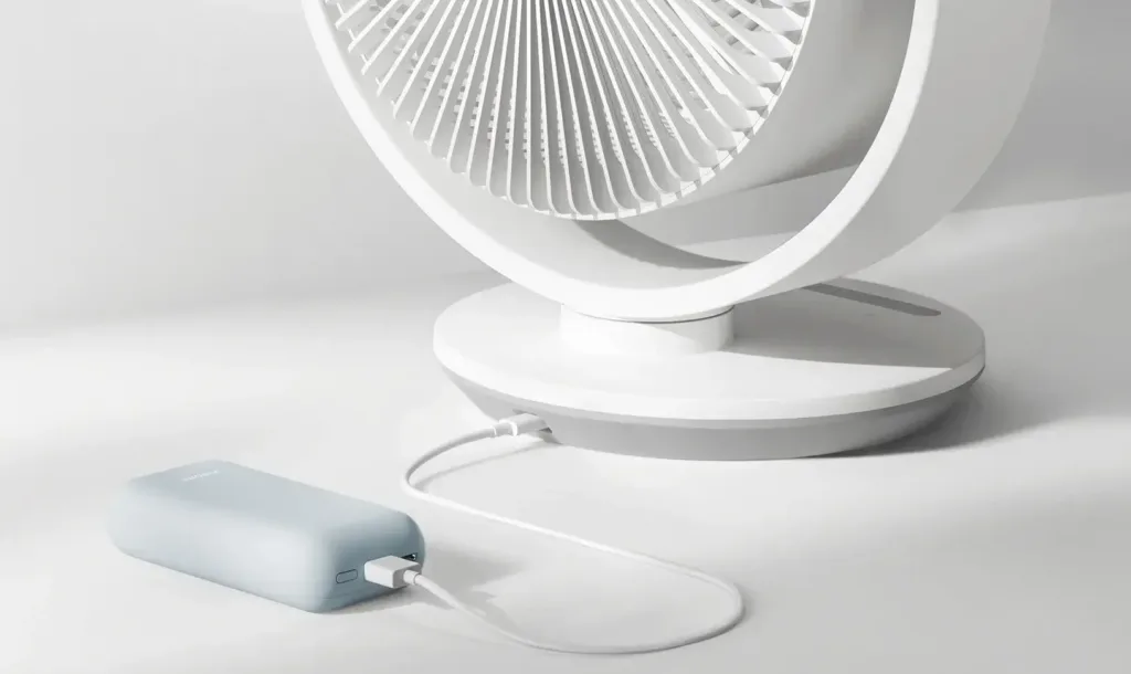 Xiaomi Smart Desktop Air Circulation Fan nabijeni z powerbanky