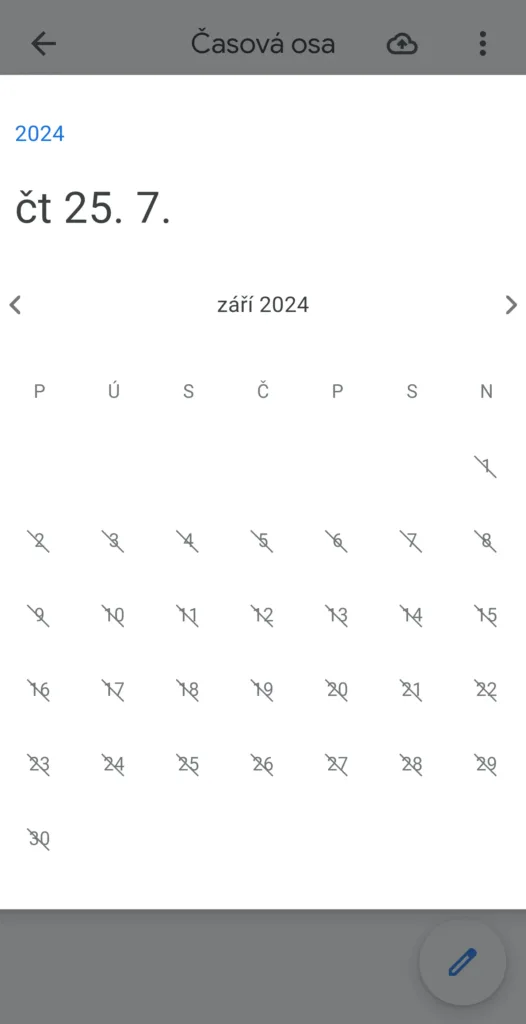 google mapy s casovou osou
