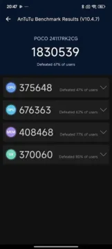 poco f7 pro antutu vysledek