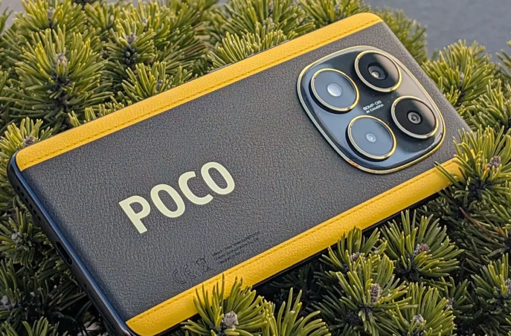 poco x7 zadni strana na jehlici