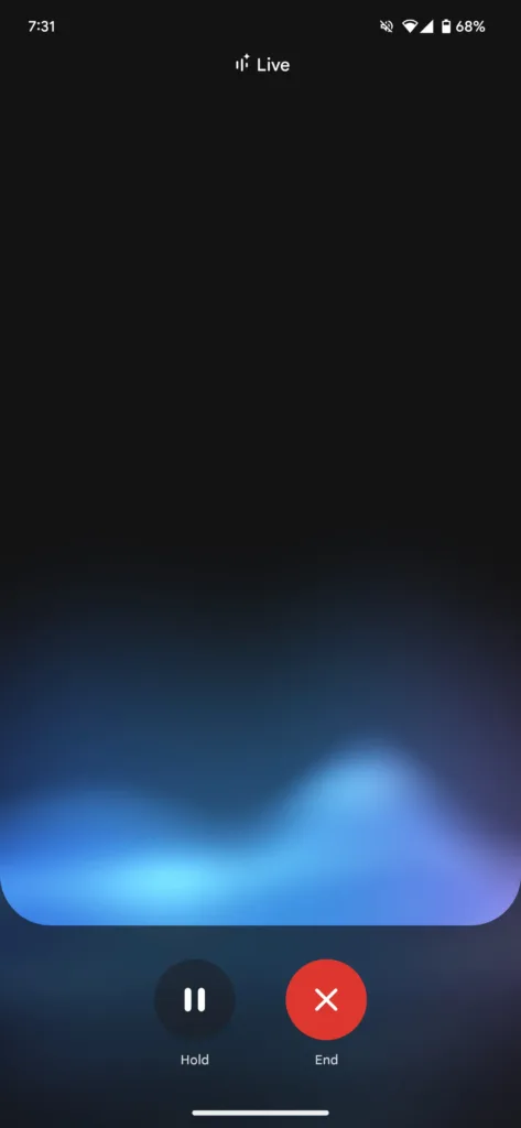 Gemini Live camera