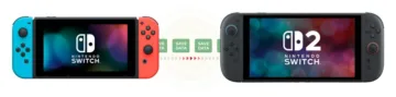Nintendo Switch vedle Nintendo Switch 2
