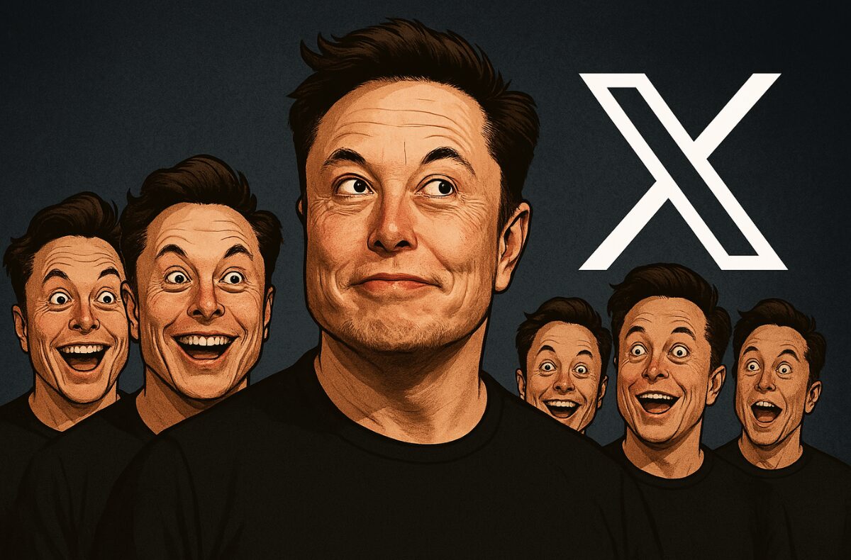 Parodie na síti X - příliš mnoho Musků