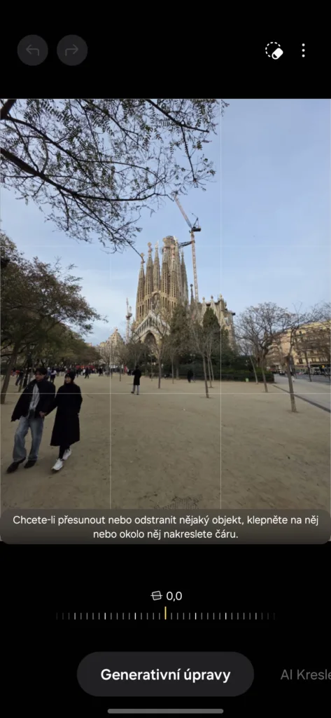 Samsung Galaxy AI úpravy fotky