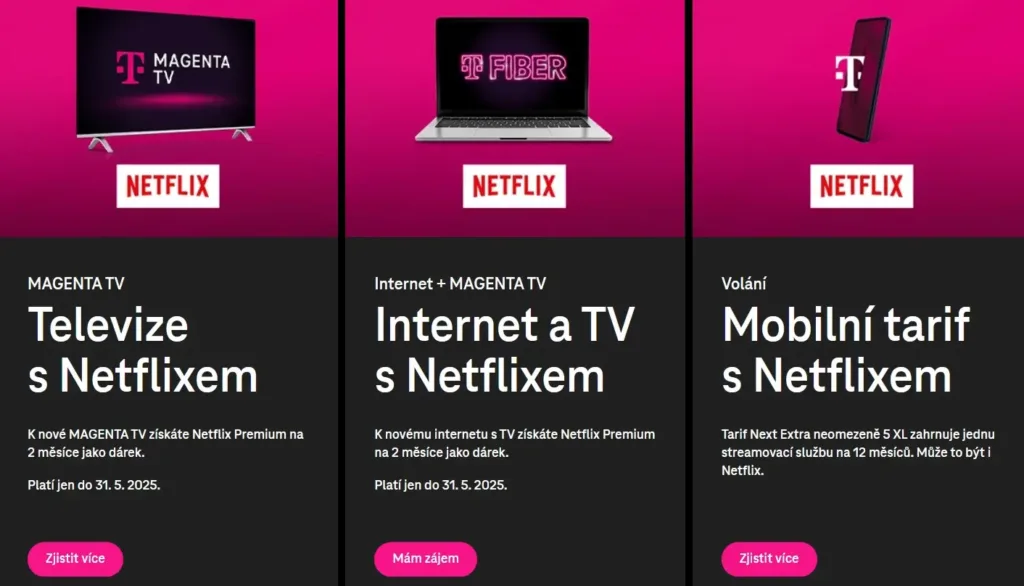 T-Mobile nabídka Netflix