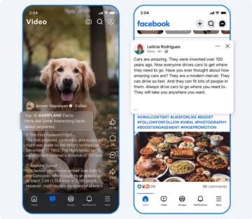 Vzor spamového obsahu na platformě Facebook