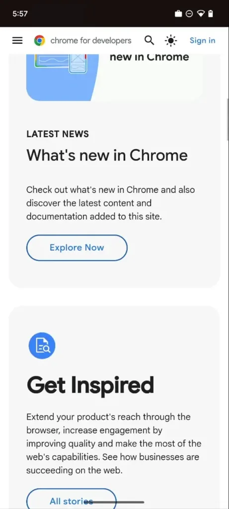 chrome 135 edge to edge design
