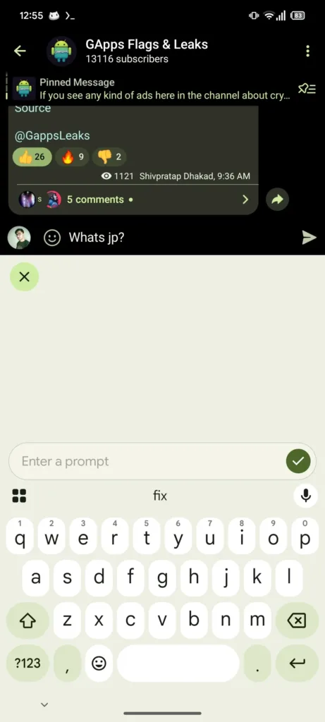 gboard nastroje pro psani vyzva zadani