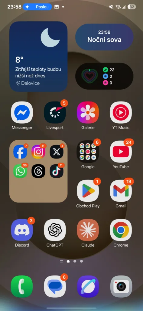 gemini live sdílení obrazovky