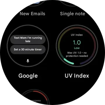 gemini wear os dlazdice seznam
