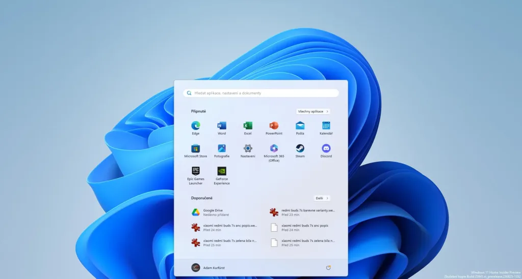 nabidka start windows 11