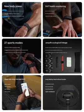 Amazfit Helio Strap výčet funkcí