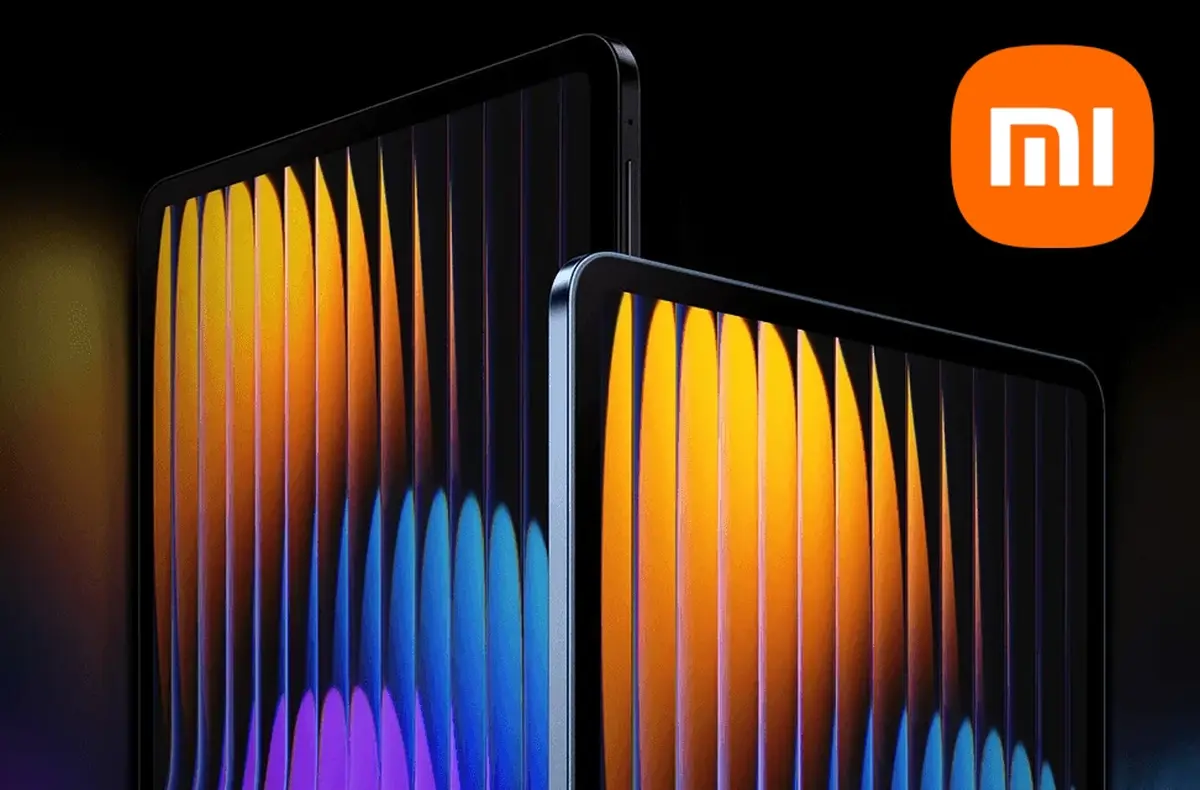 xiaomi pad 7 pro displeje dvou tabletu s logem