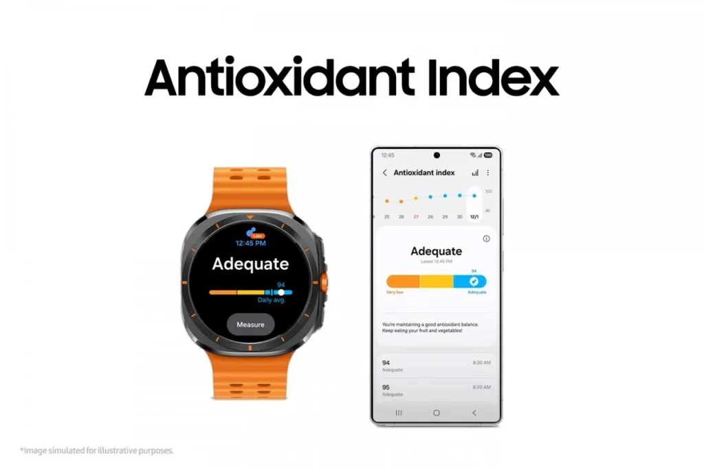 One UI 8 Watch antioxidant index
