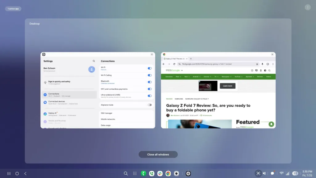 samsung dex one ui 8 5