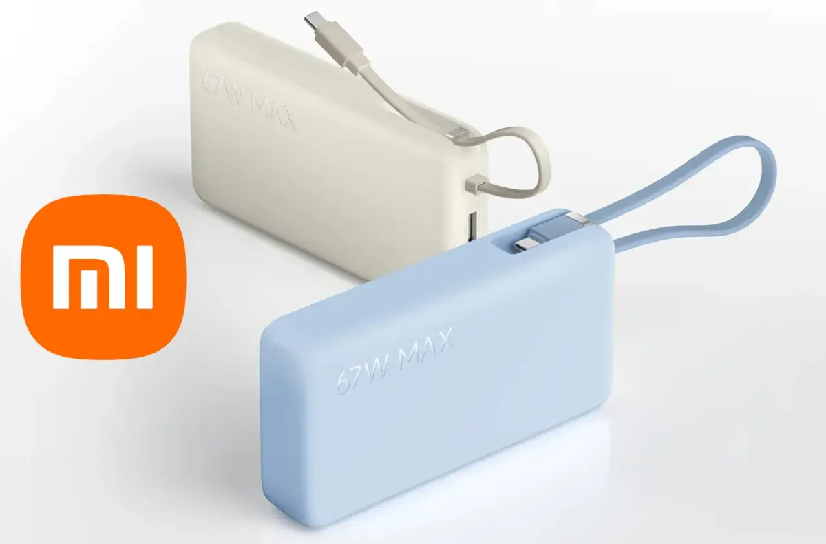 Xiaomi 67W Power Bank 20000 Integrated Cable bezova svetle modra