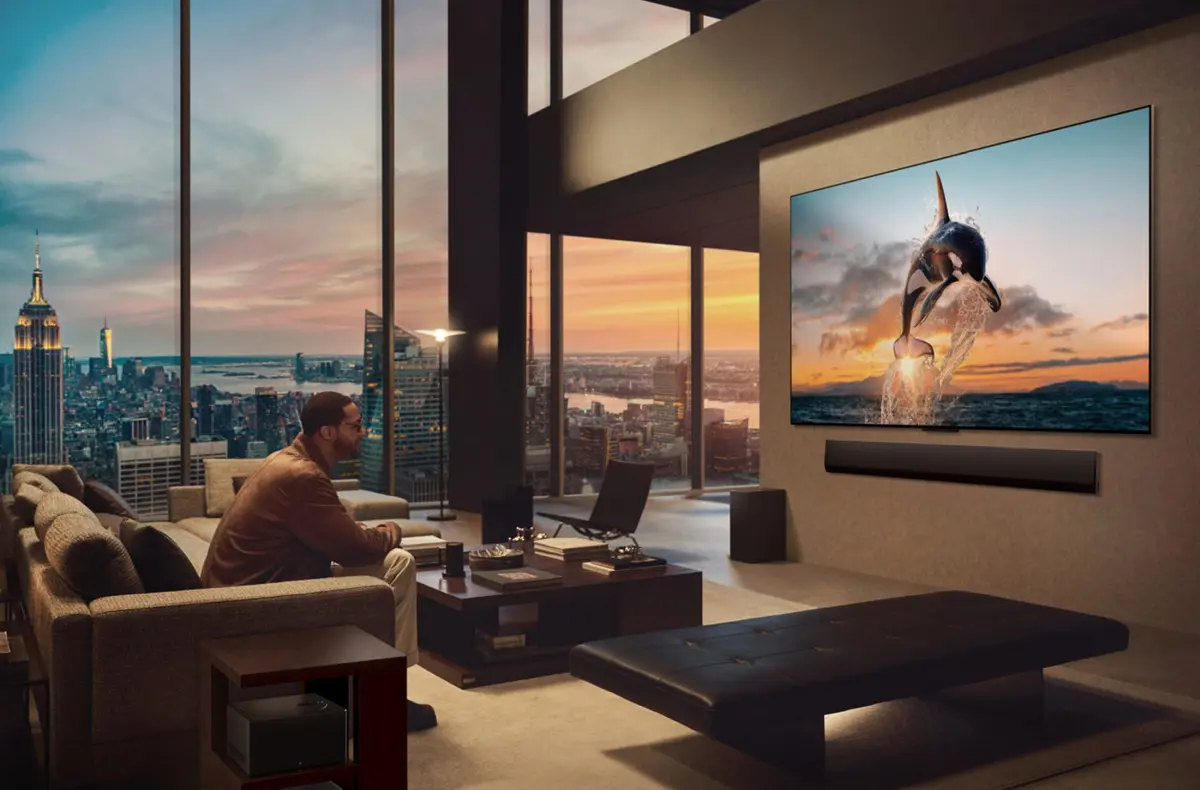 lg oled evo m5 v obyvacim pokoji