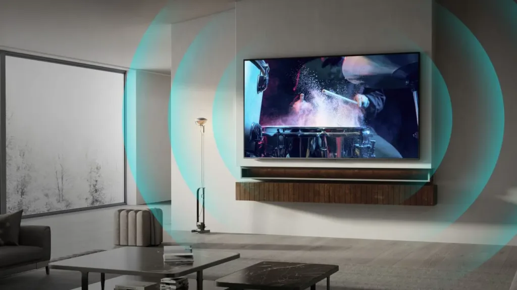 Hisense 55U7Q audio ilustrace