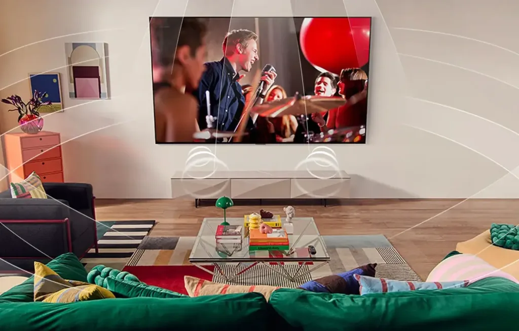 LG 55QNED82A6B zvukovy system