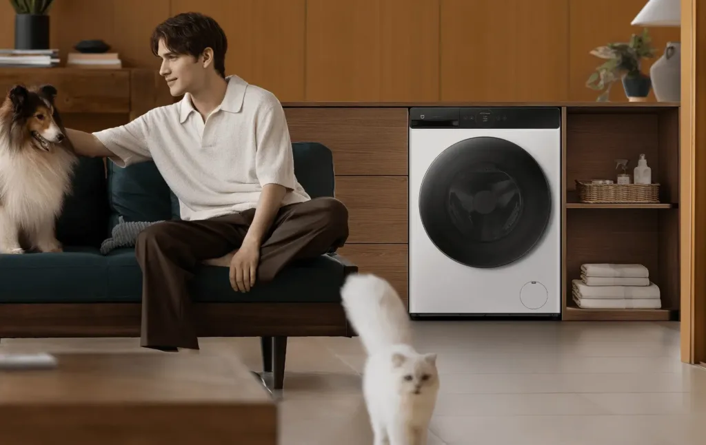 Xiaomi Mijia Front Load Washer Dryer Pro 9kg s domacimi mazlicky