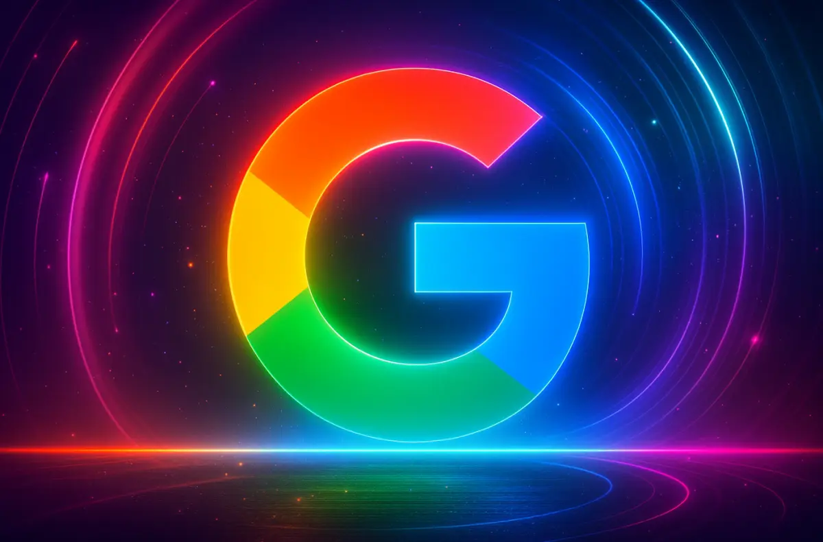 barevne google logo s barevnymi carami